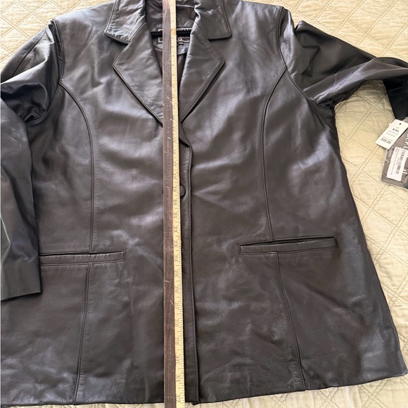 Lucky Brand Women's Black Leather Jacket XXL - Picture 6 of 6